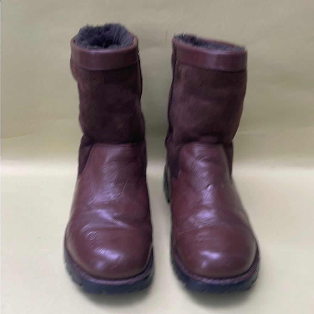 Dark Brown UGG Leather Boots